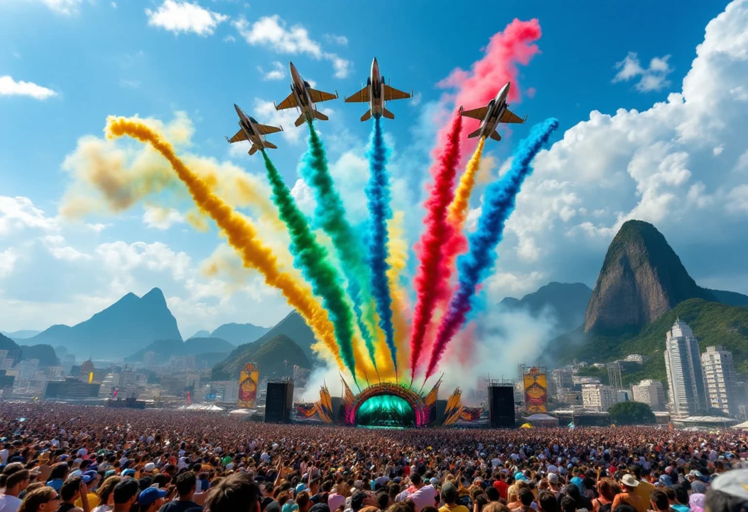 Imagem de capa: Esquadrilha CEU no Rock in Rio 2026