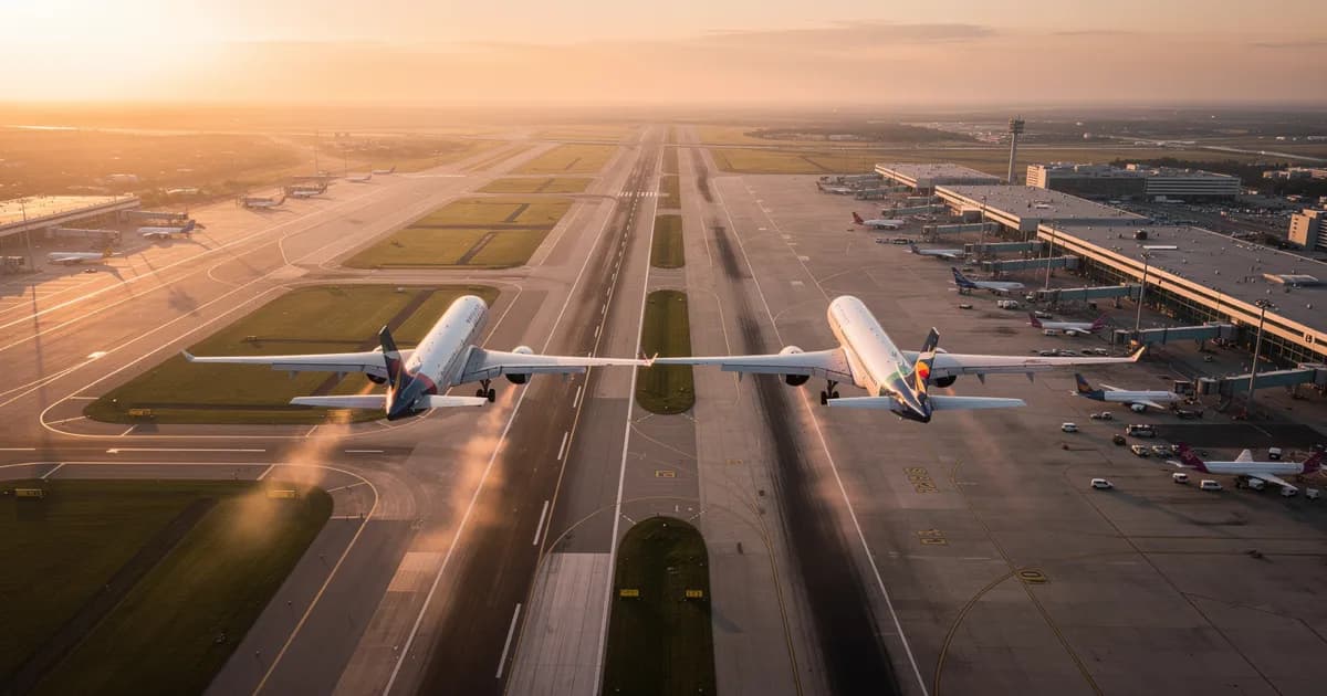 Imagem de capa: DECEA: Nova Norma Autoriza Decolagens em Pistas Paralelas