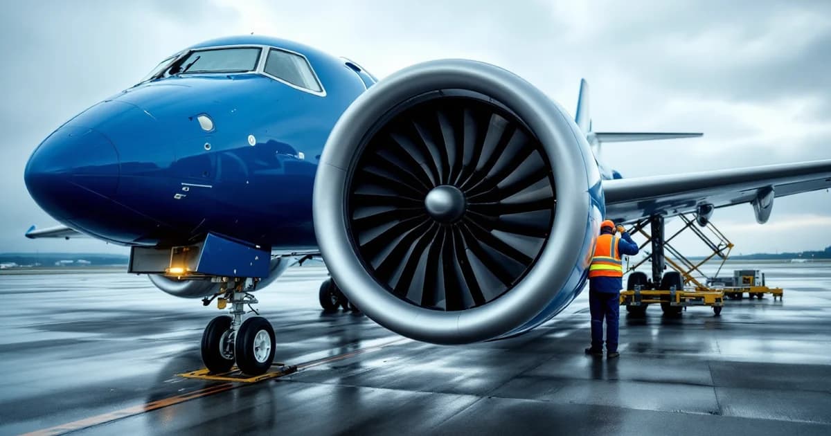 Imagem de capa: Pó MetÔlico do GTF Atinge o E2 da Azul: a AD 2025-04-13