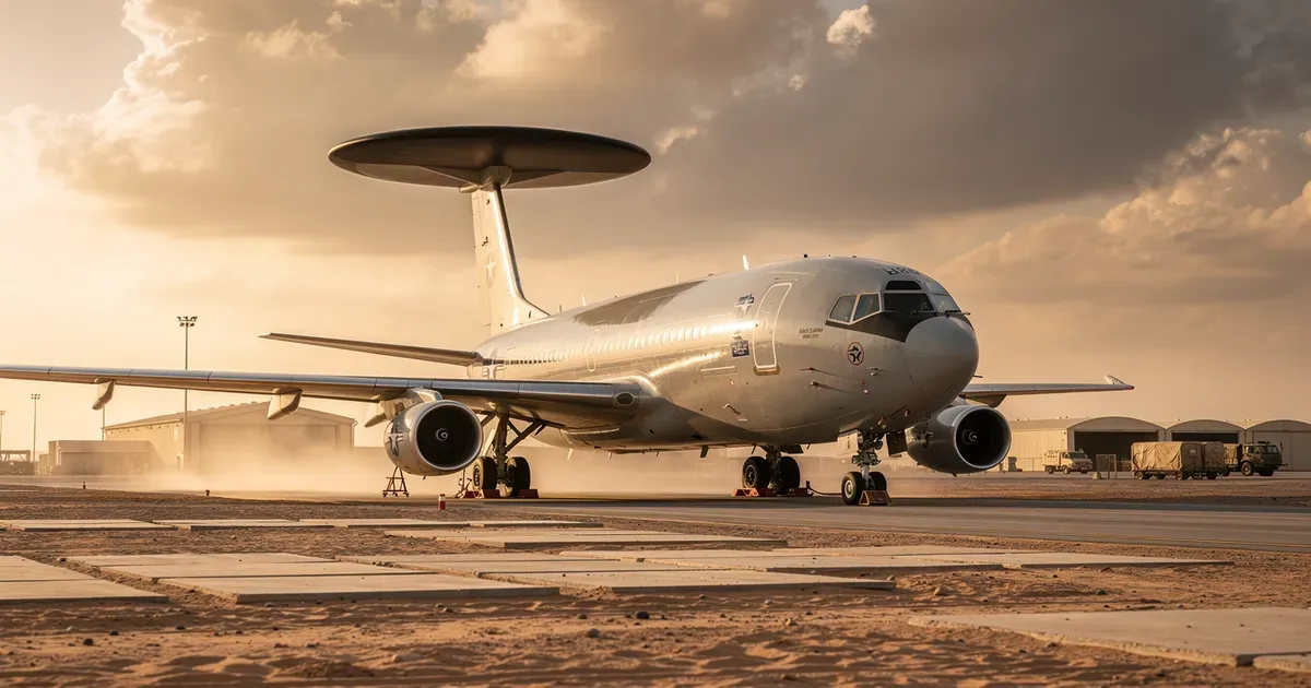 Imagem de capa: Irã Danifica AWACS E-3 dos EUA em Ataque na Arábia Saudita